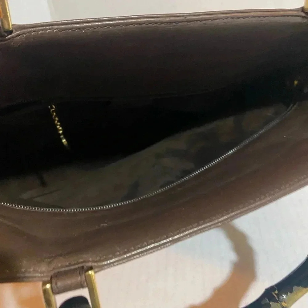 Gucci Diana vintage brown leather bamboo handle bag - Picture 7 of 16